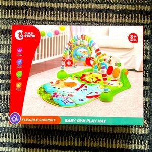 (Brand New) Cute Stone baby gym play mat 3+ mo